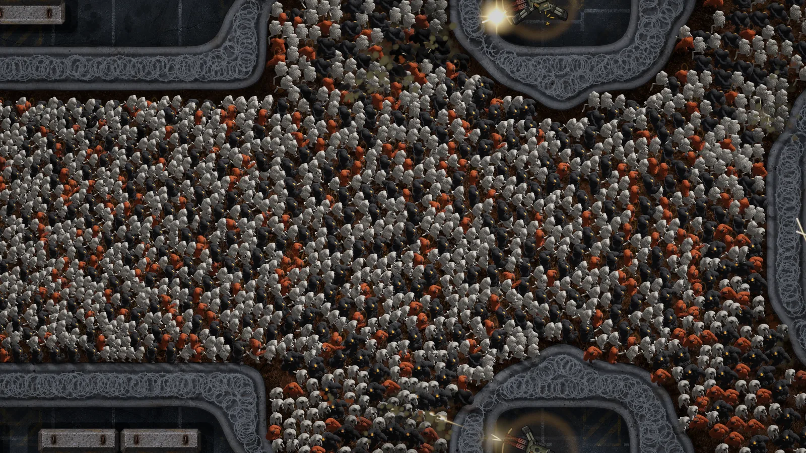 Close-up of the front of the horde